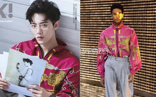 Diện full cây Gucci, Tiêu Chiến khí chất 'bất phân thắng bại' với người mẫu Ảnh 2