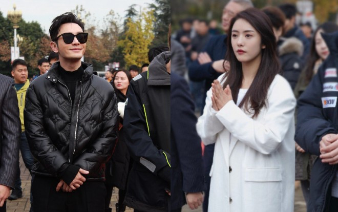 Không sợ Angelababy ghen, Huỳnh Hiểu Minh tay trong tay ngọt ngào với Thái Văn Tịnh trong phim mới Ảnh 2