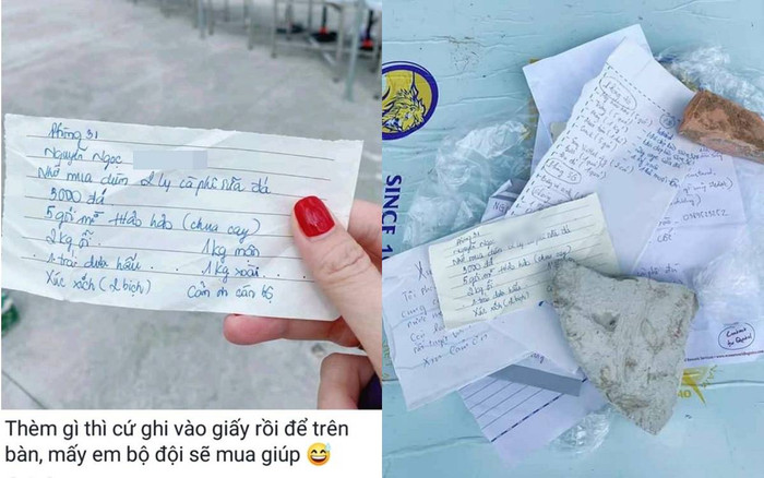 Viết giấy nhờ cán bộ mua dùm đồ ăn vặt vào khu cách ly, cô gái bị dân mạng 'ném đá' không tiếc tay Ảnh 2