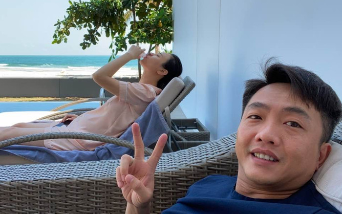 Cường Đô La khoe ảnh Đàm Thu Trang bụng to như ngầm khoe đã có tin vui Ảnh 2