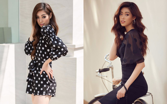 Muốn diện váy chấm bi mà không sợ bị già, bị sến thì cứ học Hoa hậu Khánh Vân Ảnh 2