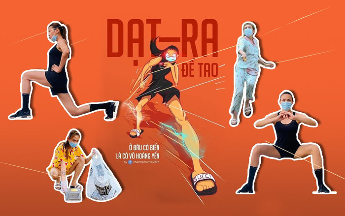 Cách ly đầy funny như Võ Hoàng Yến: Bay như chim dọc hàng lang rồi không quên 'dằn mặt' hội em út Ảnh 2