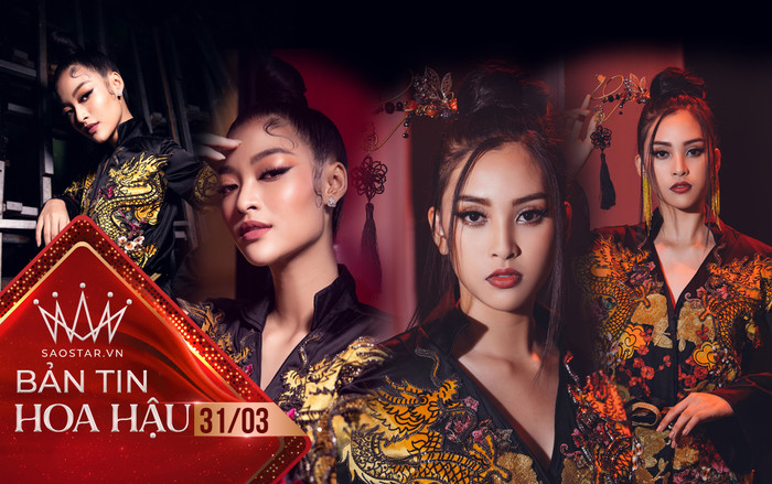 Diện lại váy rồng của Tiểu Vy tại Miss World 2018, Kiều Loan đẹp sắc sảo, pose dáng 'thần sầu' Ảnh 2