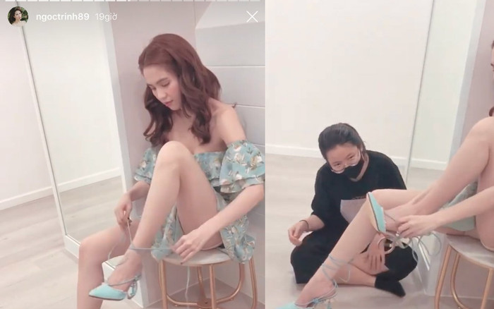 Làm Lọ Lem thử giày, Ngọc Trinh vô tình lộ 'phụ tùng' khiến dân tình ngượng 'chín mặt' Ảnh 2