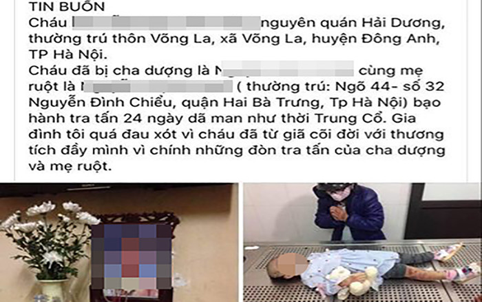 Bắt khẩn cấp bố dượng, mẹ đẻ bạo hành bé gái 3 tuổi tử vong thương tâm ở Hà Nội Ảnh 2
