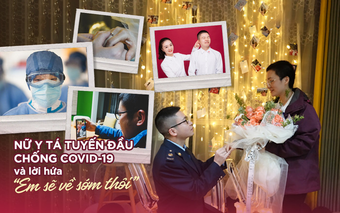 Nữ y tá tuyến đầu chống COVID-19 và lời hứa 'em sẽ về sớm thôi, lúc đó anh hãy cầu hôn em nhé!' Ảnh 2