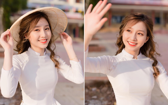 Nữ sinh ĐH Kinh tế TP.HCM duyên dáng trong tà áo dài, câu chuyện phía sau bộ ảnh khiến nhiều người xúc động Ảnh 2