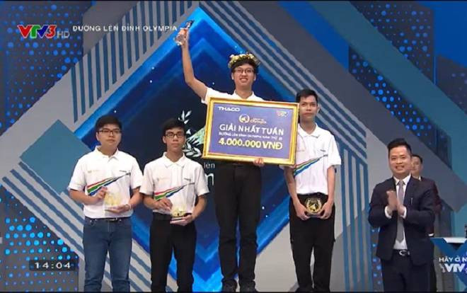Liên tục dẫn đầu 4 vòng thi, nam sinh Quảng Nam chiến thắng thuyết phục tại 'Đường lên đỉnh Olympia' Ảnh 2