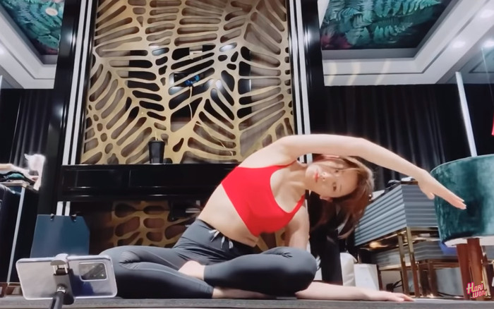 Than chồng suốt ngày vỗ béo, Hari Won quyết tâm tập thể dục để 'bảo toàn' vóc dáng Ảnh 2