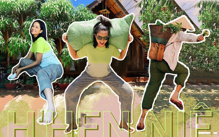 H'Hen Niê catwalk trên nhà sàn, ở nhà chống dịch mà mặn mòi, 'lầy lội' hết cỡ Ảnh 2