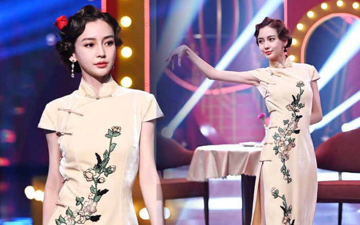 AngelaBaby ma mị với trang phục sườn xám trong show 'Vương Bài Đối Vương Bài' Ảnh 2