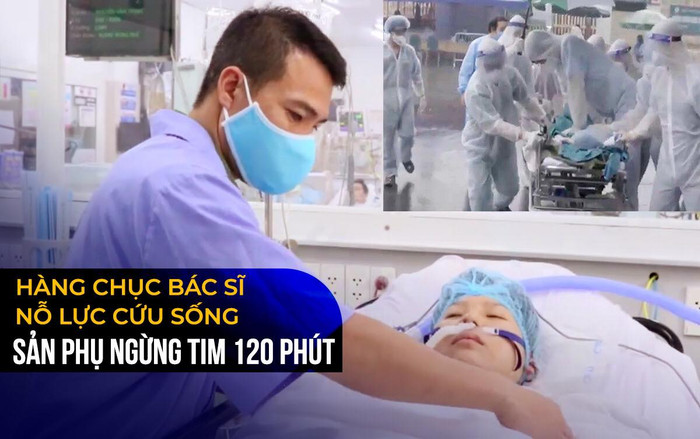 Xúc động khoảnh khắc hàng chục bác sĩ BV Bạch Mai mặc đồ bảo hộ vừa đẩy xe cứu thương vừa nỗ lực ép tim cứu sống sản phụ đã ngừng tim 120 phút Ảnh 2