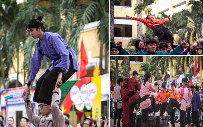 Bài nhảy flashmob đậm chất sử ca dân tộc của học sinh THPT Marie Curie khiến CĐM phấn khích Ảnh 2