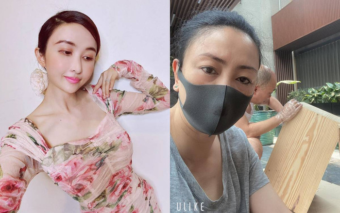 Khi hotmom ở nhà mùa dịch: Vợ Minh Nhựa tập tành viết tình ca, cô Hiệu phó Văn Thùy Dương cùng chồng tự làm nội thất Ảnh 2