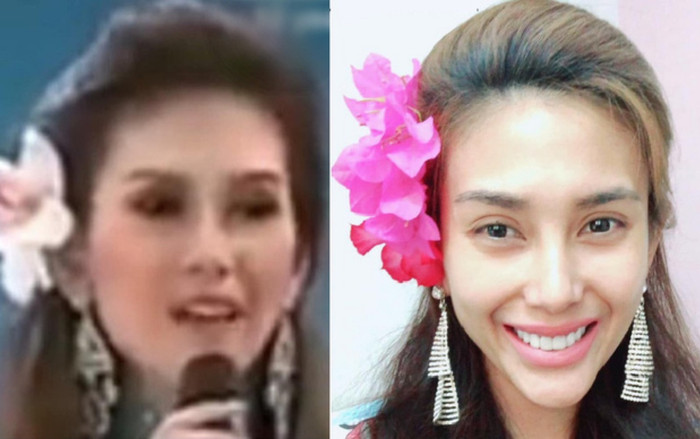 Võ Hoàng Yến cosplay màn ứng xử Hoa hậu Hoàn vũ 2008: Mặn mà, duyên dáng đố ai bằng Ảnh 2