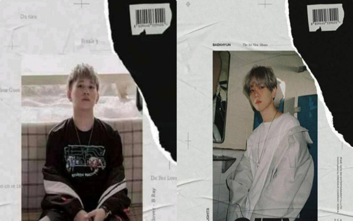 Không biết vô tình hay cố ý: B Ray bất ngờ đạo nhái bìa album của Baekhyun (EXO) Ảnh 2