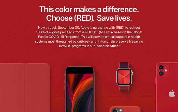 Mỗi chiếc iPhone màu đỏ bán ra sẽ được Apple quyên góp cho quỹ chống Covid-19 toàn cầu Ảnh 2
