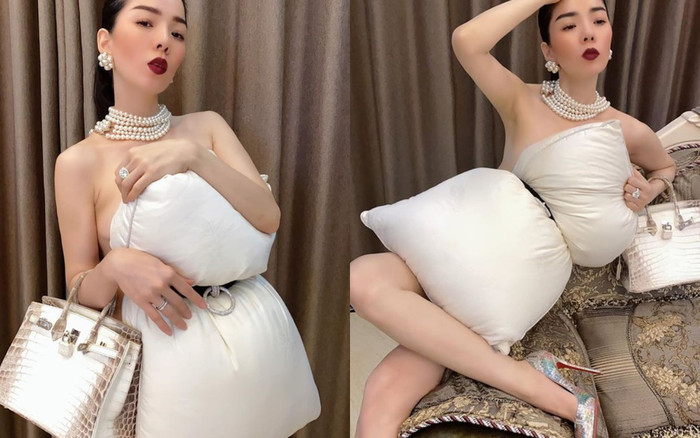 Bắt trend quấn gối thành váy, Lệ Quyên ngấm ngầm khoe khéo túi hiệu cả tỷ đồng Ảnh 2