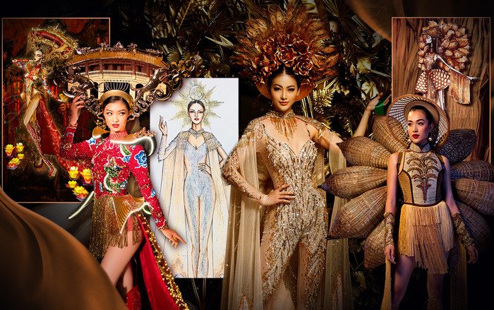 National Costume của Lệ Hằng - Kiều Loan đẹp xuất sắc, Khánh Vân đặt cược vào bảng thi All-Star? Ảnh 2