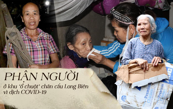 Nỗi trăn trở của những phận người ở khu ‘ổ chuột’ chân cầu Long Biên vì dịch COVID-19: Ăn mì tôm, gạo tiếp tế sống qua ngày… Ảnh 2