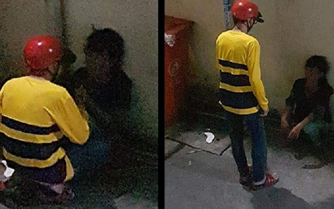Thanh niên mặc áo xe ôm công nghệ giở trò với người phụ nữ lang thang đã ra đầu thú Ảnh 2