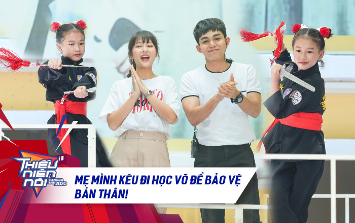 Jun Phạm - Khả Ngân ngưỡng mộ trước bài diễn kiếm đầy hào khí của cô bé lớp 5 Ảnh 2