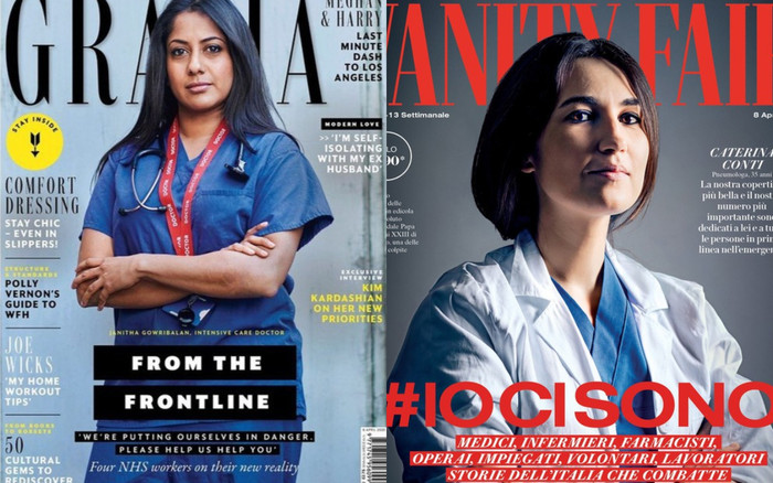 'Người hùng thầm lặng' loạt bác sĩ , y tá thay thế người mẫu tỏa sáng trên bìa tạp chí Ảnh 2