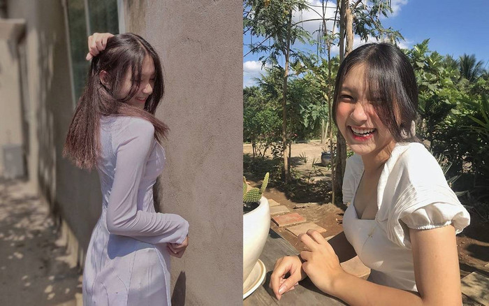 'Yêu từ cái nhìn đầu tiên' với nụ cười tỏa nắng của nữ sinh Tiền Giang sinh năm 2004 Ảnh 2