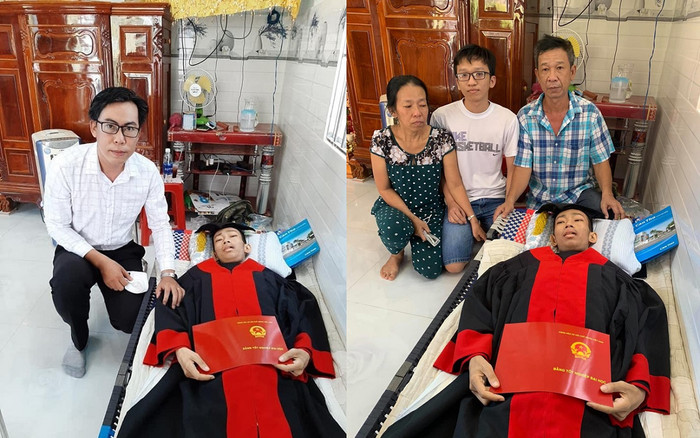 Xúc động nam sinh bị ung thư máu nhận bằng tốt nghiệp tại nhà rồi… ra đi Ảnh 2