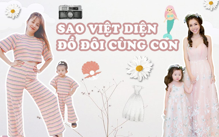 Sao Việt diện đồ đôi cùng con: Khánh Thi nhí nhảnh hết nấc, Elly Trần như hai công chúa kiêu sa Ảnh 2