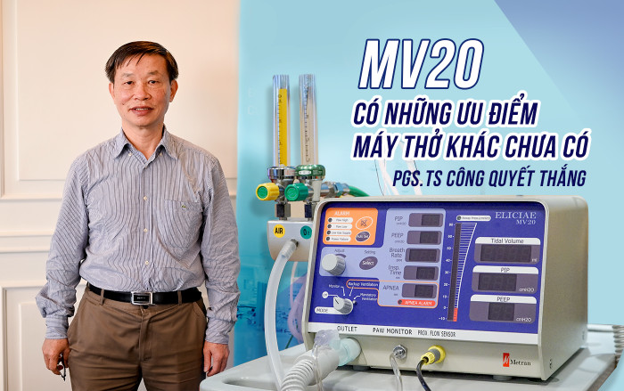 PGS.TS Công Quyết Thắng - Chủ tịch Hội Gây mê Hồi sức Việt Nam: ‘MV20 có những ưu điểm mà máy thở khác chưa có' Ảnh 2