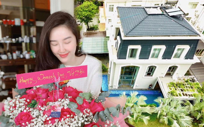 Bảo Thy khoe toàn cảnh biệt thự 'siêu to khổng lồ' của nhà chồng Ảnh 2