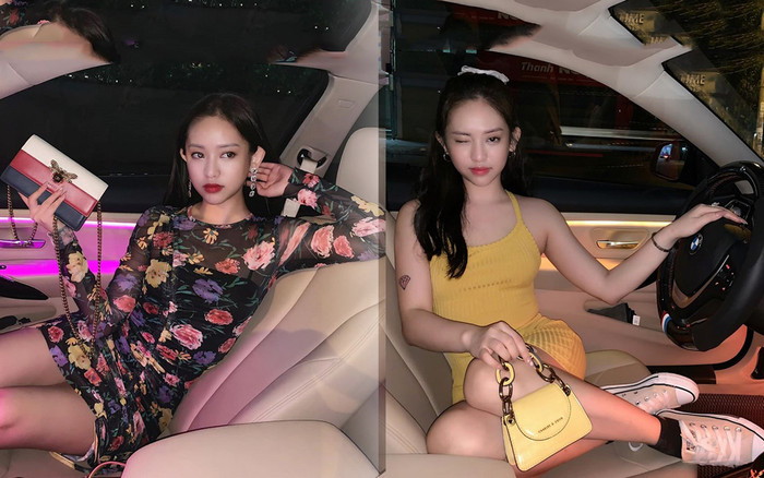 Chán chụp streetstyle ngoài phố, Hot girl Thúy Vi diện đủ style 'thả dáng' trên xế hộp Ảnh 2