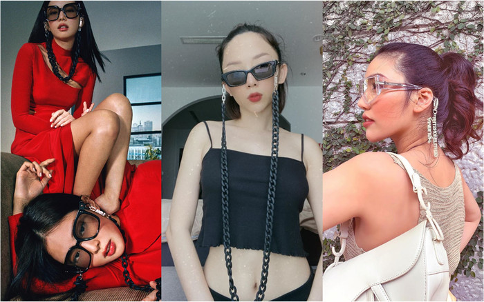 Lan Khuê, Tóc Tiên bắt trend mắt kính dây nhợ như Jennie Black Pink Ảnh 2
