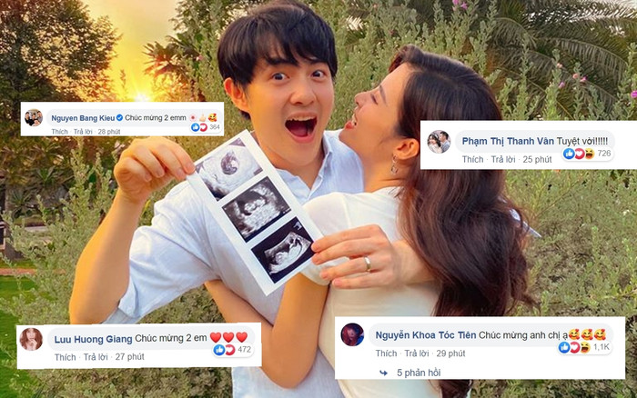 Thu Minh, Đặng Thu Thảo, Ốc Thanh Vân và nhiều sao Việt chúc mừng vợ chồng Đông Nhi - Ông Cao Thắng có em bé Ảnh 2