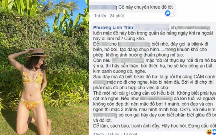 Ca sĩ Phương Linh đáp trả cực gắt khi bị dân mạng chê trách chuyên khoe bikini Ảnh 2
