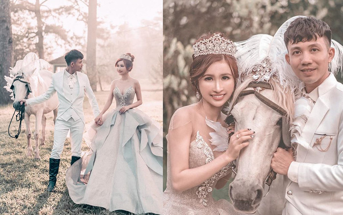 Vợ chồng Minh Nhựa gây 'sốt' khi hóa thân thành 'công chúa, hoàng tử' trong bộ ảnh cưới 'cực tình' Ảnh 2