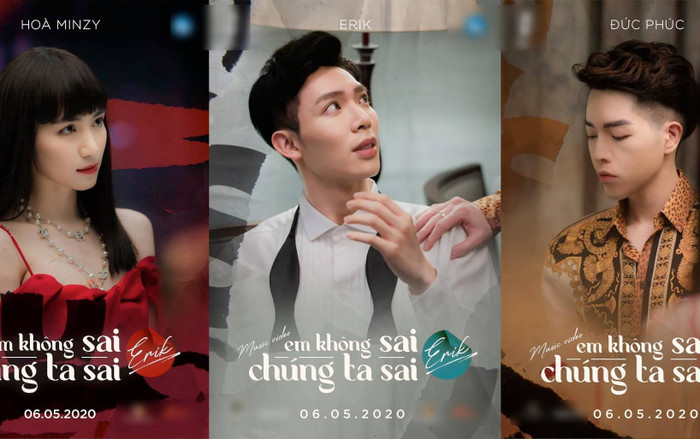 'Hoa dâm bụt' Hoà Minzy, Đức Phúc xuất hiện trong MV Erik: Đã nhập vai thì còn chị chị em em gì tầm này! Ảnh 2