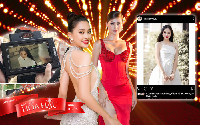 Ghi hình với áo dài trắng, fan đồn đoán Tiểu Vy đại diện Việt Nam thi Hoa hậu Quốc tế 2020 Ảnh 2