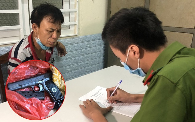 Bắt đối tượng trộm cắp tài sản thủ súng quân dụng và 2 hộp tiếp đạn trong nhà trọ ở Đà Nẵng Ảnh 2