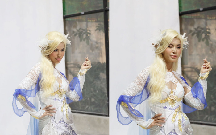 Minh Tú thể hiện đẳng cấp siêu mẫu: Chỉ là hậu trường buổi chụp ảnh thôi nhưng thần thái lại như tiên nữ thế này Ảnh 2