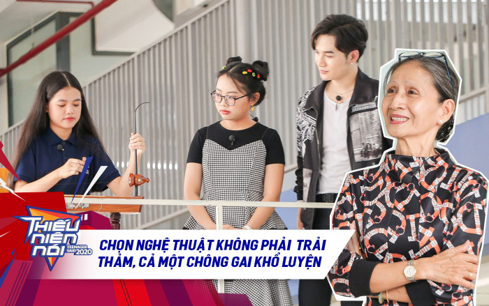 Cô bé lớp 7 chơi đàn bầu tài tình, Phương Mỹ Chi thán phục lời bà nội dạy: 'Đường làm nghệ thuật không trải thảm' Ảnh 2