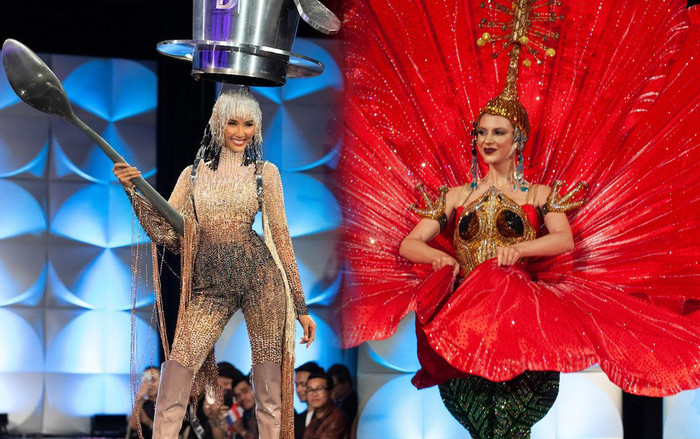 Á hậu Hoàn vũ 2019 khuyên Hoàng Thùy thi Miss Grand, cười tít mắt vì 'sự tích hoa dâm bụt có đỏ không có thơm' Ảnh 2