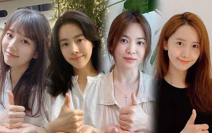 Gần 40 tuổi, Song Hye Kyo - Han Ji Min vẫn 'ăn đứt' nhan sắc Yoona và Suzy: Tham gia thử thách #ThankstoYouChallenge Ảnh 2