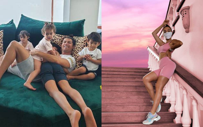 Ronaldo bị cách ly vẫn vui như hội, bạn gái 'khoe' 3 vòng nóng bỏng Ảnh 2