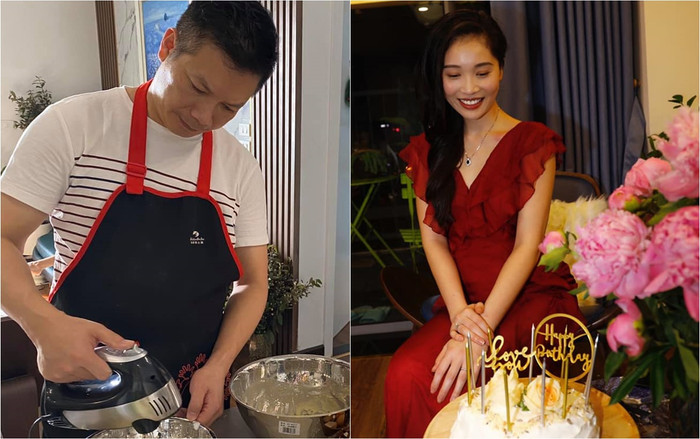 Shark Hưng lần đầu làm bánh kem tặng sinh nhật bà xã, được mọi người trầm trồ tán thưởng Ảnh 2