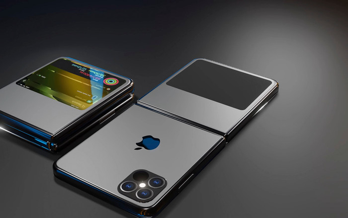 Tròn mắt với iPhone 12 Flip màn hình gập đẹp không tỳ vết, 4 camera sau Ảnh 2