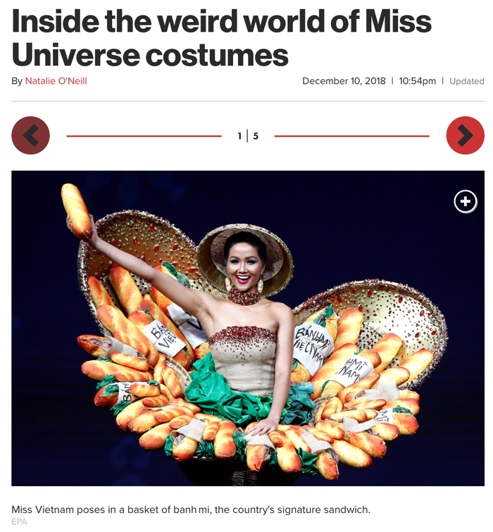 Sau màn trình diễn Quốc Phục 'Bánh mì', H’Hen Niê xuất hiện “hiên ngang” trên báo Mỹ.