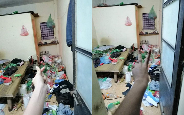 Phòng trọ của 2 nam sinh khiến chủ nhà : Rác ngập phòng, bốc mùi hôi thối Ảnh 2