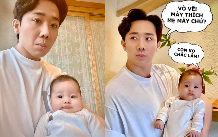 Trấn Thành dí dỏm 'đọ biểu cảm tấu hài' với cháu gái sơ sinh, dân mạng dự đoán cháu sẽ 'soán ngôi' người bác nổi tiếng trong tương lai Ảnh 2